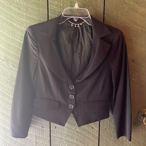 Bebe short black blazer